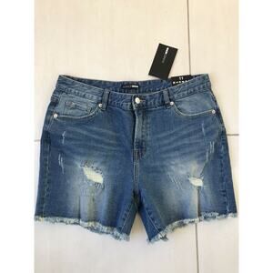 Fashion Nova Summer Is High Rise Cutoff Denim Shorts